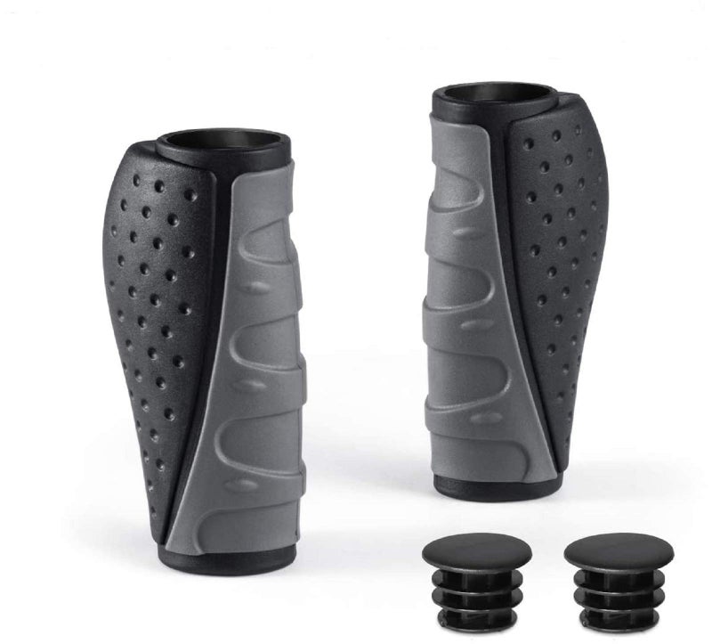 PRUNUS Bike Handlebar Grips, Rubber Ergonomic Antislip Bicycle Handlebar Grips, for MTB Mountain BMX (90MM+90MM) - Image 1